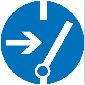 М14 Отключить перед работой- наклейка