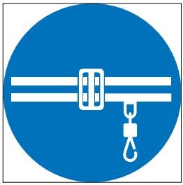 М42 Соблюдай правила безопасности при работе кран-балки - наклейка