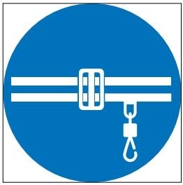 М42 Соблюдай правила безопасности при работе кран-балки - наклейка