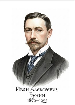 Бунин И.А. размер 300 х 420мм, ПВХ-3мм