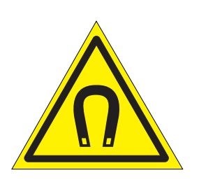 W13 Внимание. Магнитное поле -  наклейка