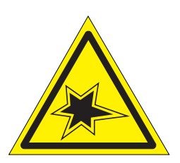 W37 Осторожно. Газовые работы - наклейка