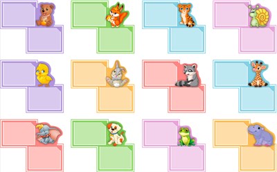 Комплект модульных стендов (рамок)  карман А4-24шт., карман 600x500 мм 0708