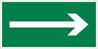 Е 24-01 Направляющая стрелка вправо размер 300 х 150 фотолюминесцентная табличка пластик 2 мм