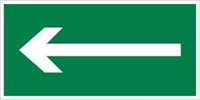 Е 24-02 Направляющая стрелка влево размер 300 х 150 фотолюминесцентная наклейка