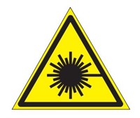 W10 Опасно . Лазерное излучение - наклейка