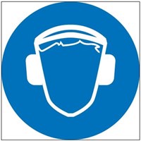 M03 Работать в защитных наушниках - наклейка