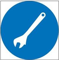 М26 Работать только разводным ключом - наклейка