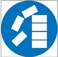 М38 Складируйте (сложите) правильно тару (изделие,коробки и тд.) - наклейка