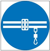 М42 Соблюдай правила безопасности при работе кран-балки - наклейка