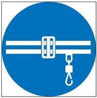 М42 Соблюдай правила безопасности при работе кран-балки - наклейка