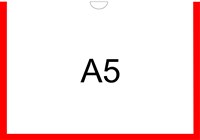 Карман А5 горизонтальный красный