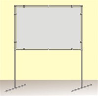 Напольный стенд на ножках -  