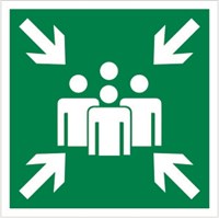 Е21tf  Пункт (место) сбора  табличка фотолюминесцентная ПВХ- 2 мм