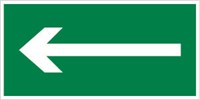 Е 24-02 Направляющая стрелка влево размер 300 х 150 фотолюминесцентная наклейка