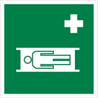 ЕС02nf Средства выноса (эвакуации) пораженных - наклейка  фотолюминесцентная