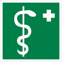 ЕС05nf  Медицинский кабинет наклейка фотолюминесцентная