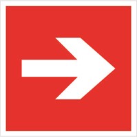 F01-01n  Направляющая стрелка  наклейка