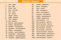 Стенд Цифры от 1 - 1000 (на английском языке) 1200 х 800 пластик 3мм 05304