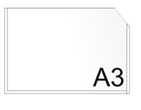 Карман А3 горизонтальный со скошенным углом (цвет белый) А3гб