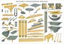 Стенд Инструмент, приспособления, инвентарь - размер 1000 х 700мм, ПВХ-3мм УТ10