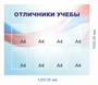 Стенд Отличники учёбы размер 1200 х 1000мм, карман А4-8шт., ПВХ-3мм