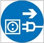 М13 Отключить штепсельную вилку- наклейка