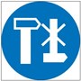 М28 Работать инструментом, недающим искры- наклейка