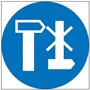 М28 Работать инструментом, недающим искры- наклейка