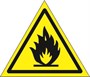 W01n Знак безопасности пожароопасно легковоспламеняющиеся вещества наклейка