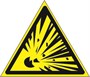 W02n Знак безопасности взрывоопасно наклейка