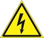 W08n Знак безопасности опасность поражения электрическим током  наклейка