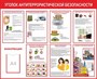 Стенд Уголок антитеррористической безопасности размер 1600 х 1300 пластик 3 мм с карманом А4 0315