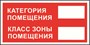 А28n Категория помещения Класс зоны помещения наклейка