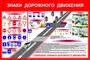 Знаки дорожного движения стенд размер 1200 х 800 пластик 3 мм ДБ5