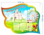 Информация для родителей фигурный стенд 1530 х 1200 пластик 3 мм на 7 карманов А4 03941