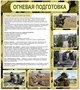 Стенд Огневая подготовка 800 х 900 пластик 3мм 2563