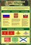 Комплект стендов "Военная подготовка"  700 х 1000 пластик 3мм (8шт.в комплекте), карманы А4-2шт. 2666
