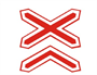 Знак дорожный "Многопутная железная дорога" ГОСТ Р52290-2004 1.3.2